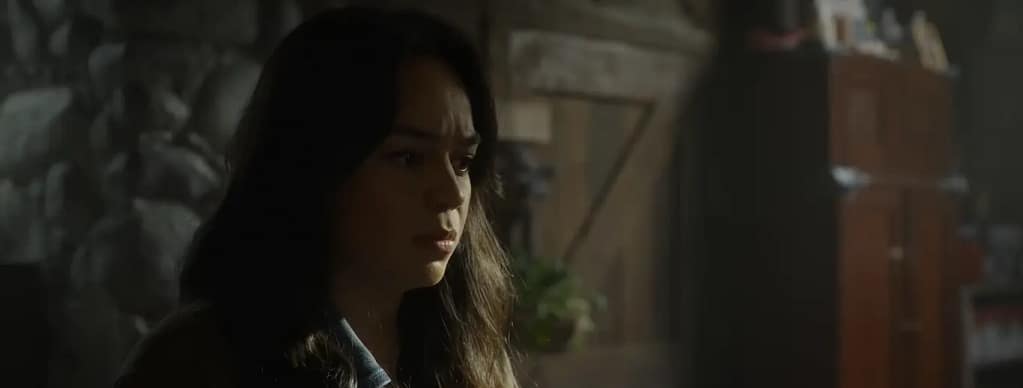 Actress Kaitlyn Santa Juana as Stefani Reyes looking distressed in Final Destination Bloodlines.